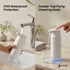 GentleJet CrystalJet Automatic Foaming Soap Dispenser – Touchless Sensor, USB-C Rechargeable, 304 Stainless Steel, IPX5 Waterproof for Bathroom Kitchen Sink, 10 fl oz / 300 ml
