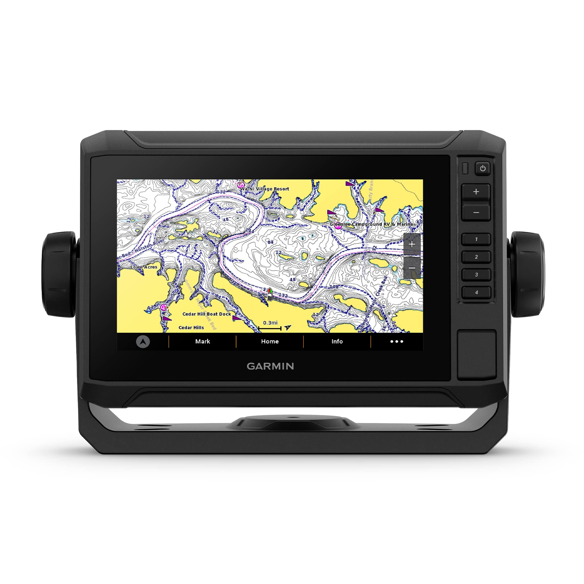 Garmin ECHOMAP UHD2 74sv Without Transducer, 7 Touchscreen Chartplotter, Garmin Navionics+ U.S. Coastal