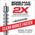 Real Avid Bore-Max Speed Jag and Patches, Bore Cleaning Jag Gun Patch Holder and Gun Cleaning Supplies Patches, Rifle Jag Pistol Jag and Patches Set (.40cal Handgun)
