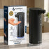 GentleJet EasyFoam Automatic Foaming Soap Dispenser – Touchless Sensor, USB-C Rechargeable, 304 Stainless Steel, IPX5 Waterproof for Bathroom Kitchen Sink, 9.5 oz / 280 ml
