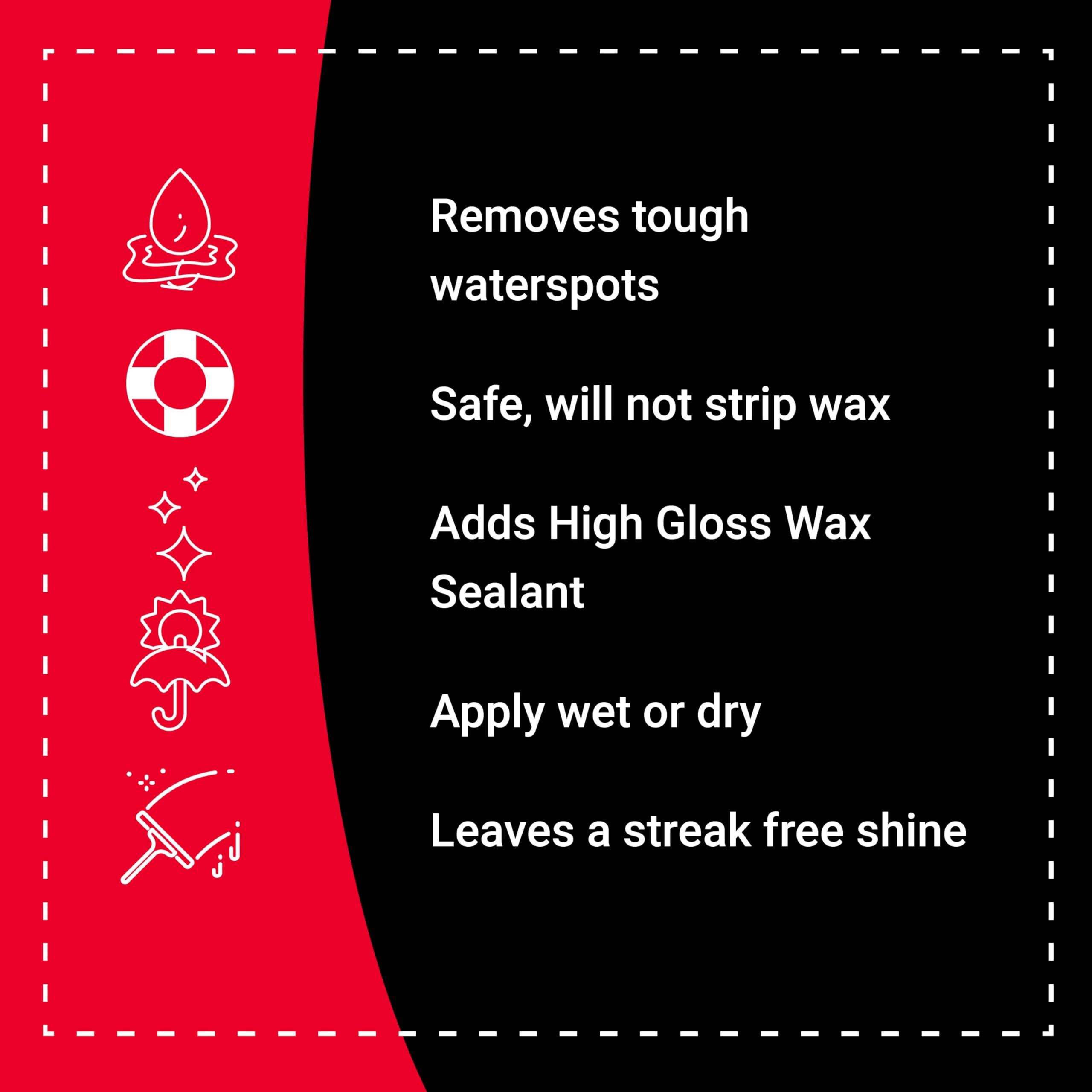 Bling Sauce Hot Sauce Hard Water Spot Remover with Wax Sealants, 1 Gallon