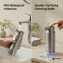 GentleJet CrystalJet Automatic Liquid Soap Dispenser – Touchless Sensor, USB-C Rechargeable, 304 Stainless Steel, IPX5 Waterproof for Bathroom Kitchen Sink, 10 fl oz / 300 ml
