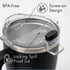 OUTSIDER The AM 17 oz Stainless Steel Vacuum Insulated Coffee Mug with 180 Rotating Swivel Handle and Lockable Spill Proof Lid  Travel Tumbler for Outdoor, Home & Office - Black