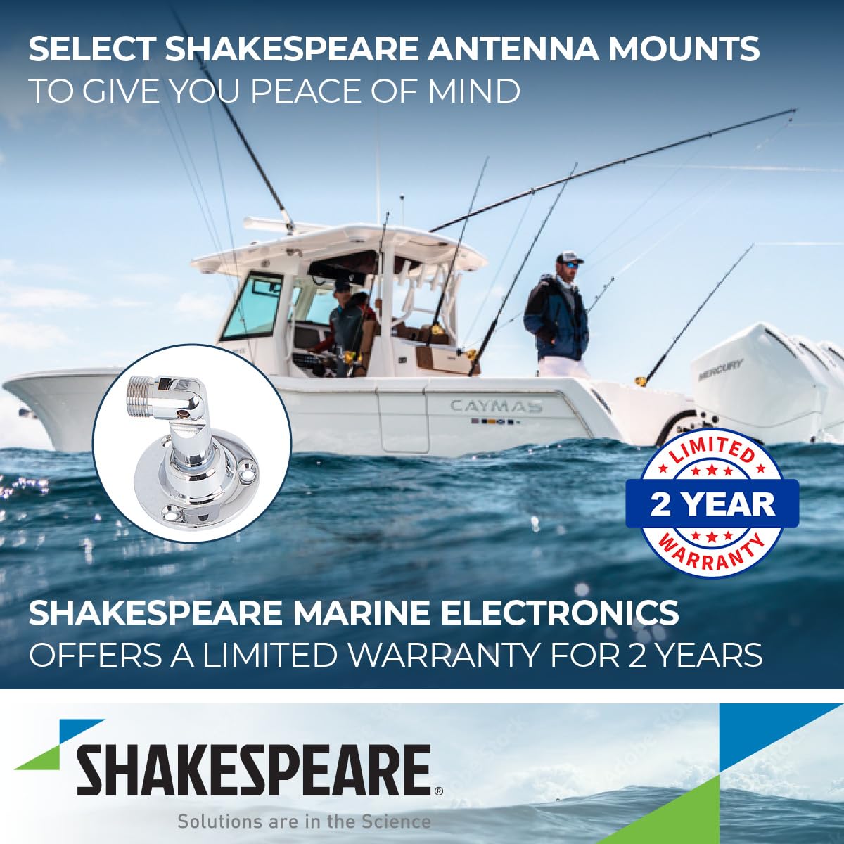 Shakespeare 81-S Stainless Steel Swivel Mount