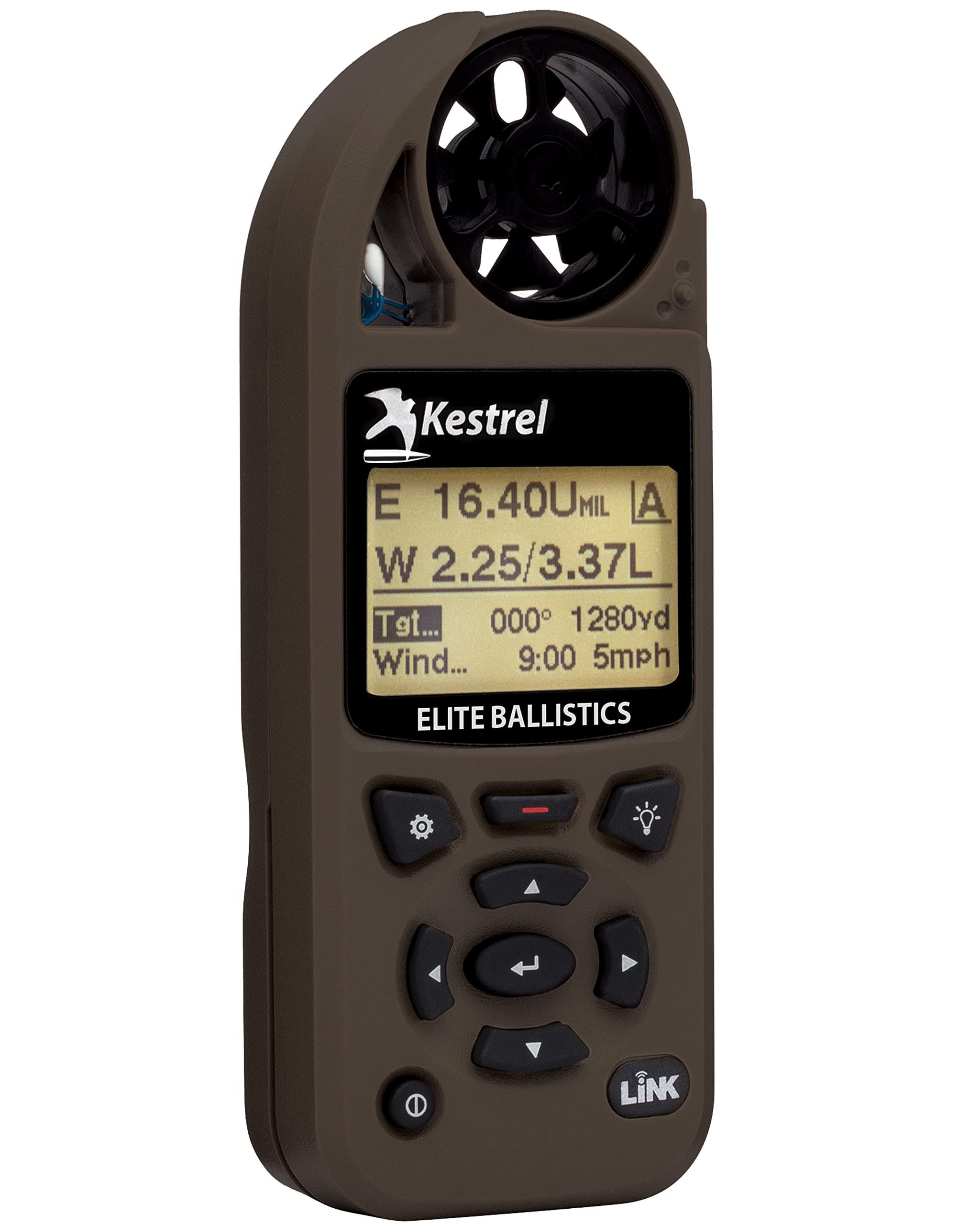 Kestrel Ballistics Elite Weather Meter with Applied Ballistics and Bluetooth Link, Flat Dark Earth