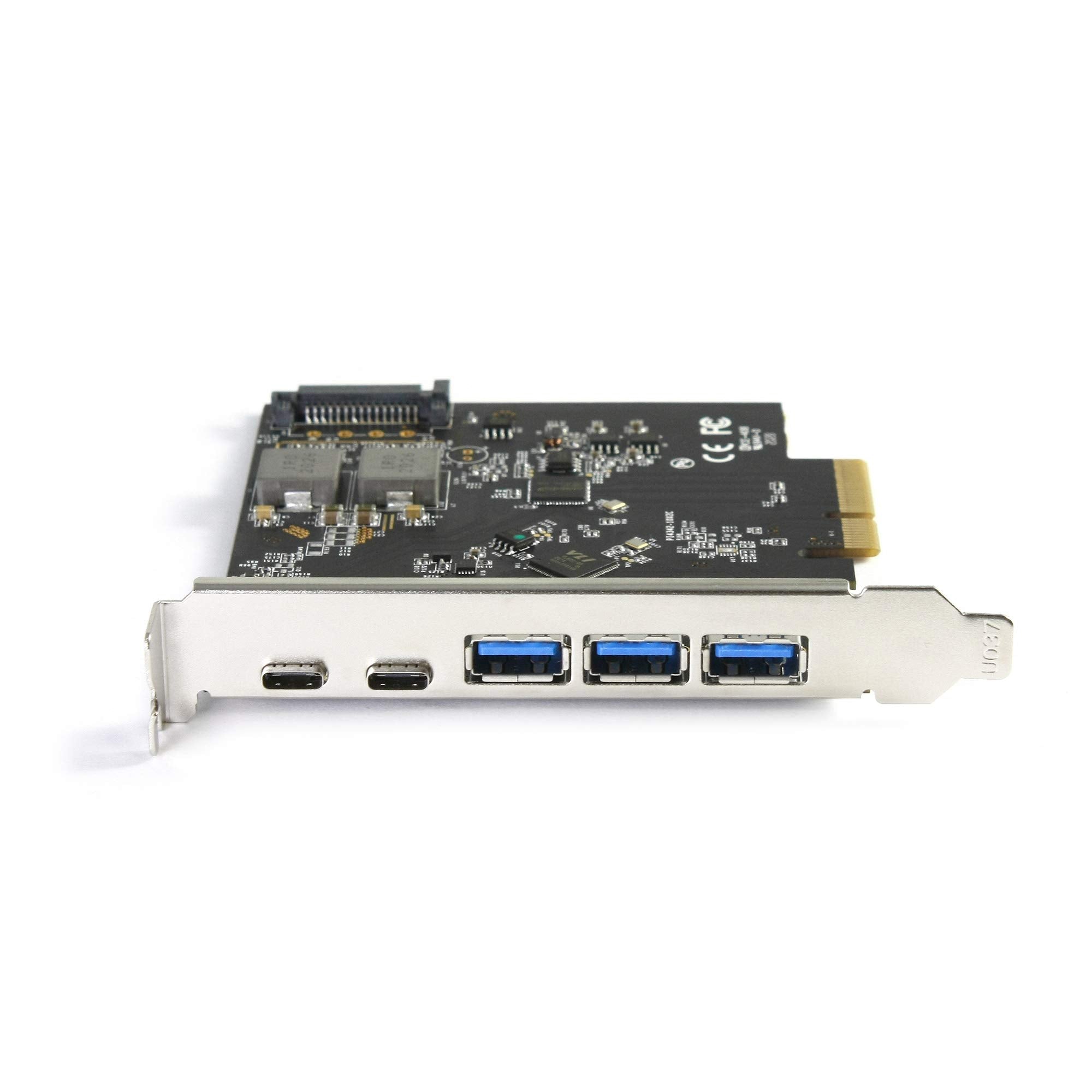 VANTEC 5-Port USB 3.2 GEN2X2 20GBPS with 2C and 3A PCIE Host Card