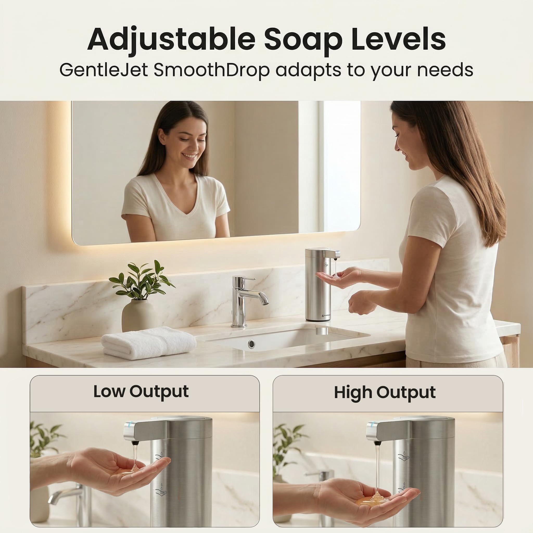 GentleJet SmoothDrop Automatic Liquid Soap Dispenser