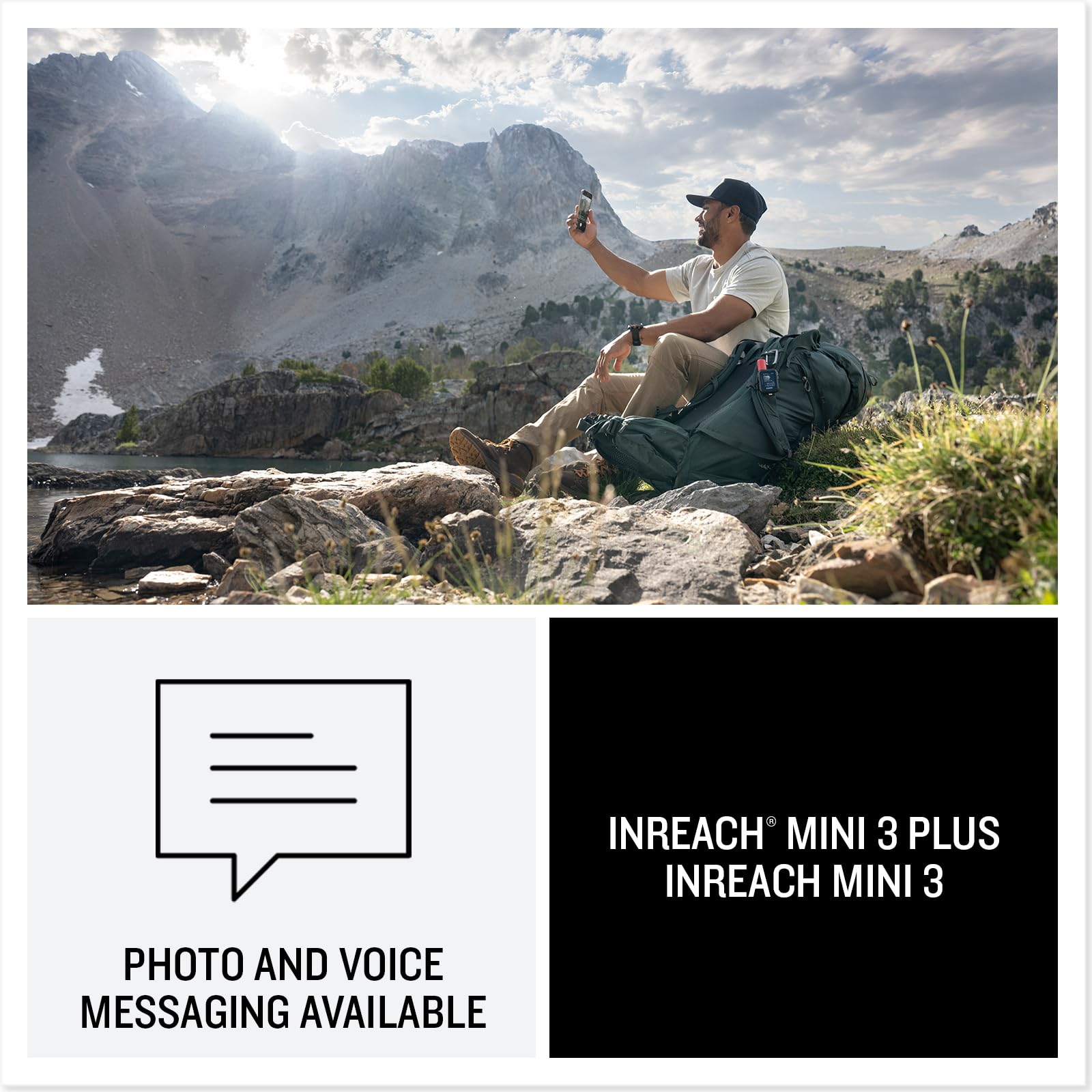 Garmin inReach Mini 3 Plus, Rugged Global Satellite Communicator with Touchscreen Texting, Photo & Voice Messaging, Emergency SOS Messages & Battery Up to 350 Hours with 10-min inReach Tracking