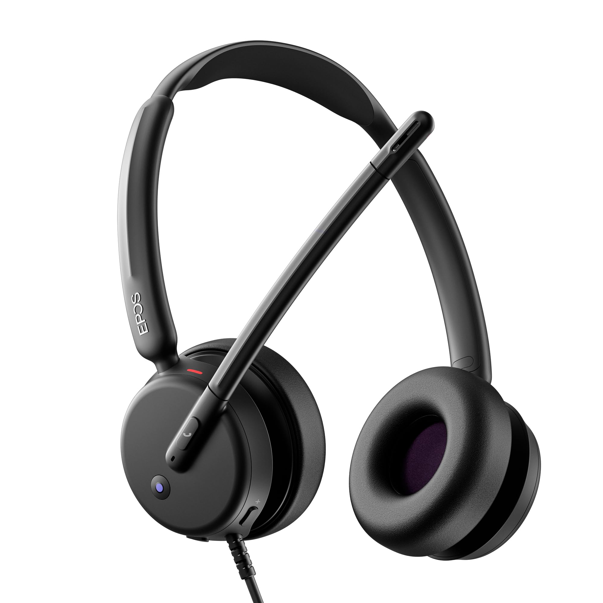 EPOS Impact 460T Binaural On-Ear USB C and USB A Wired Headset with Dual Noise-Canceling Mics, Microsoft Teams Certified, Plug-and-Play, Ideal for Office, Remote Work, Zoom & Business Calls