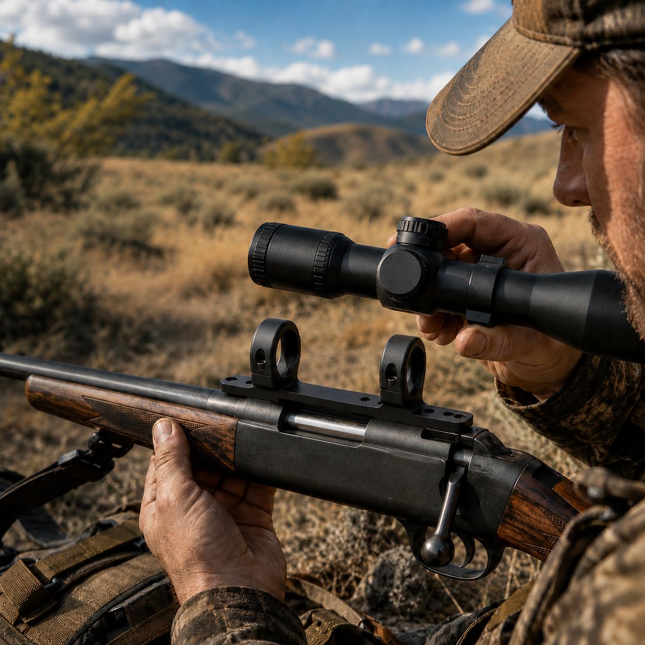 Game Reaper Browning Bar and Long Action BLR-High Mount (Black, 1 inch)