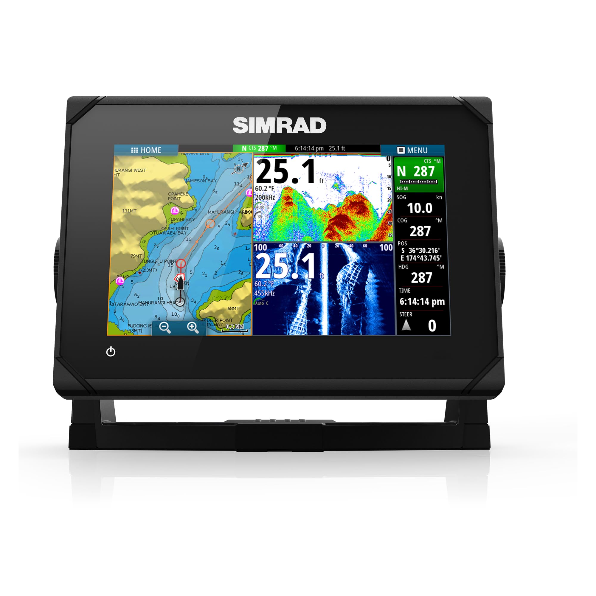 Simrad GO7 XSR - 7-inch Chartplotter with Active Imaging 3-in-1 Transducer, C-MAP Discover Chart Card