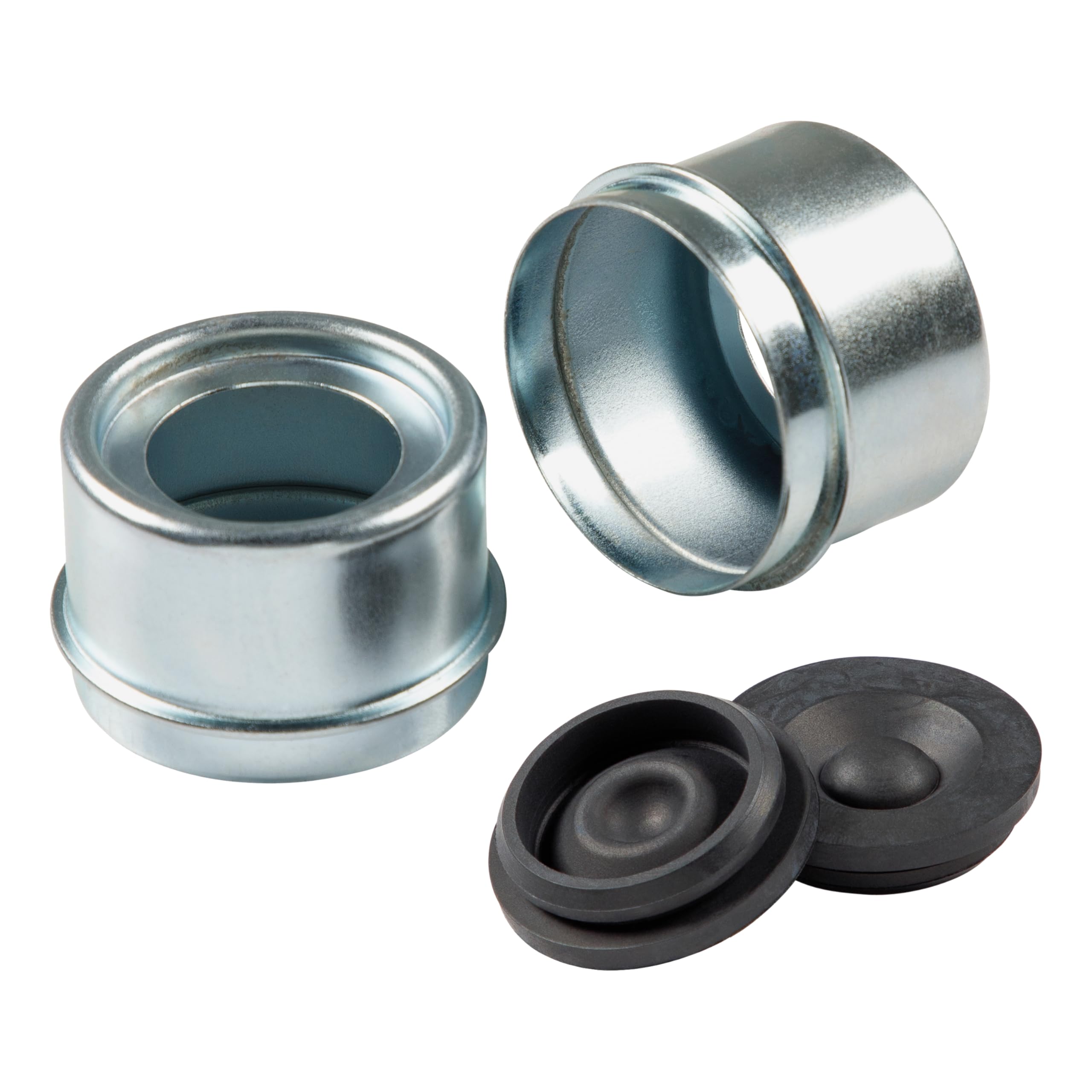 Lippert Dust Cap Replacement Kit for 2,000 to 3,500-lb. Trailer Axles with Universal Rubber Insert, Dust Cap for Super Lube Hub - 2023134661
