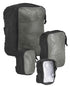 Tasmanian Tiger Modular Tactical Packing Cubes Set - Four Flexible Mesh Pouches with Modular Fastening, Black