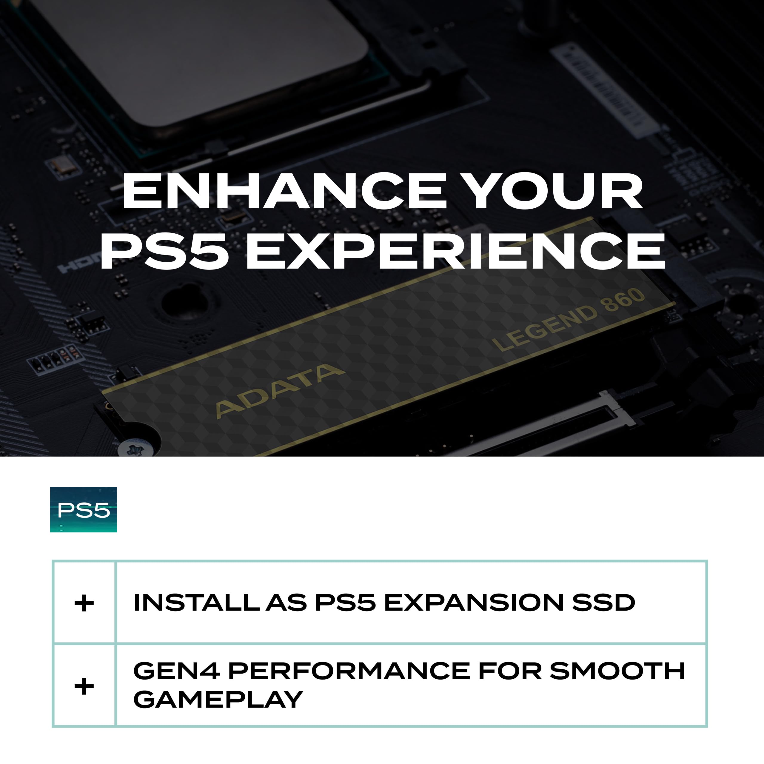 ADATA Legend 860 PCIe Gen4 x4 M.2 2280-1000GB, Powerful and Audacious, Solid State Drive (Legend 860, 1000GB)
