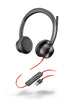 Plantronics Poly - Blackwire 8225 Wired Headset with Boom Mic Dual-Ear (Stereo) Computer Headset - USB-A to Connect to Your PC/Mac - Active Noise Canceling-Works with Teams (Certified), Zoom &More