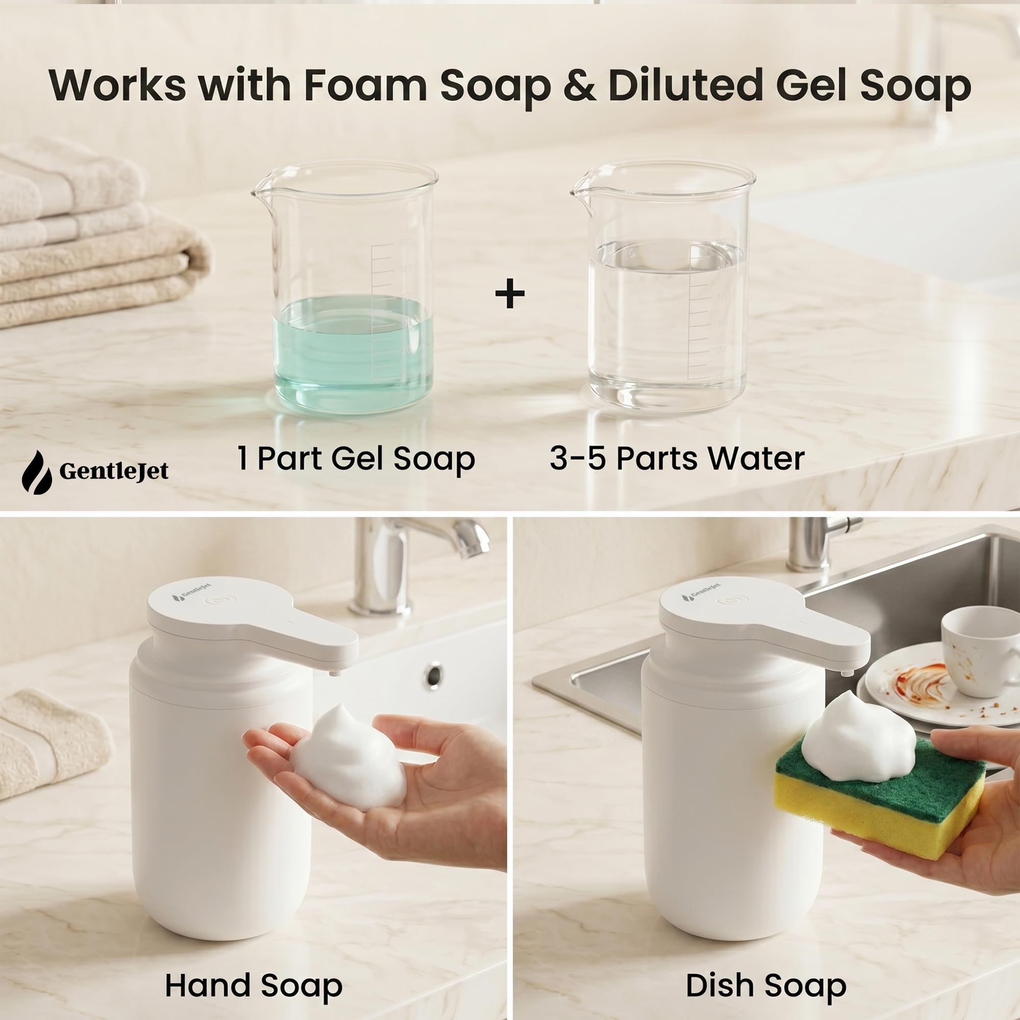 GentleJet SimpleFoam Automatic Foaming Soap Dispenser