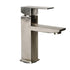 Lippert Flow Max Square Bathroom Faucet with 304-Grade Stainless Steel Construction, Single-Handle Operation, Single-Hole Installation, 2.2 GPM Flow Rate for RVs and Residential Spaces - 2024025311