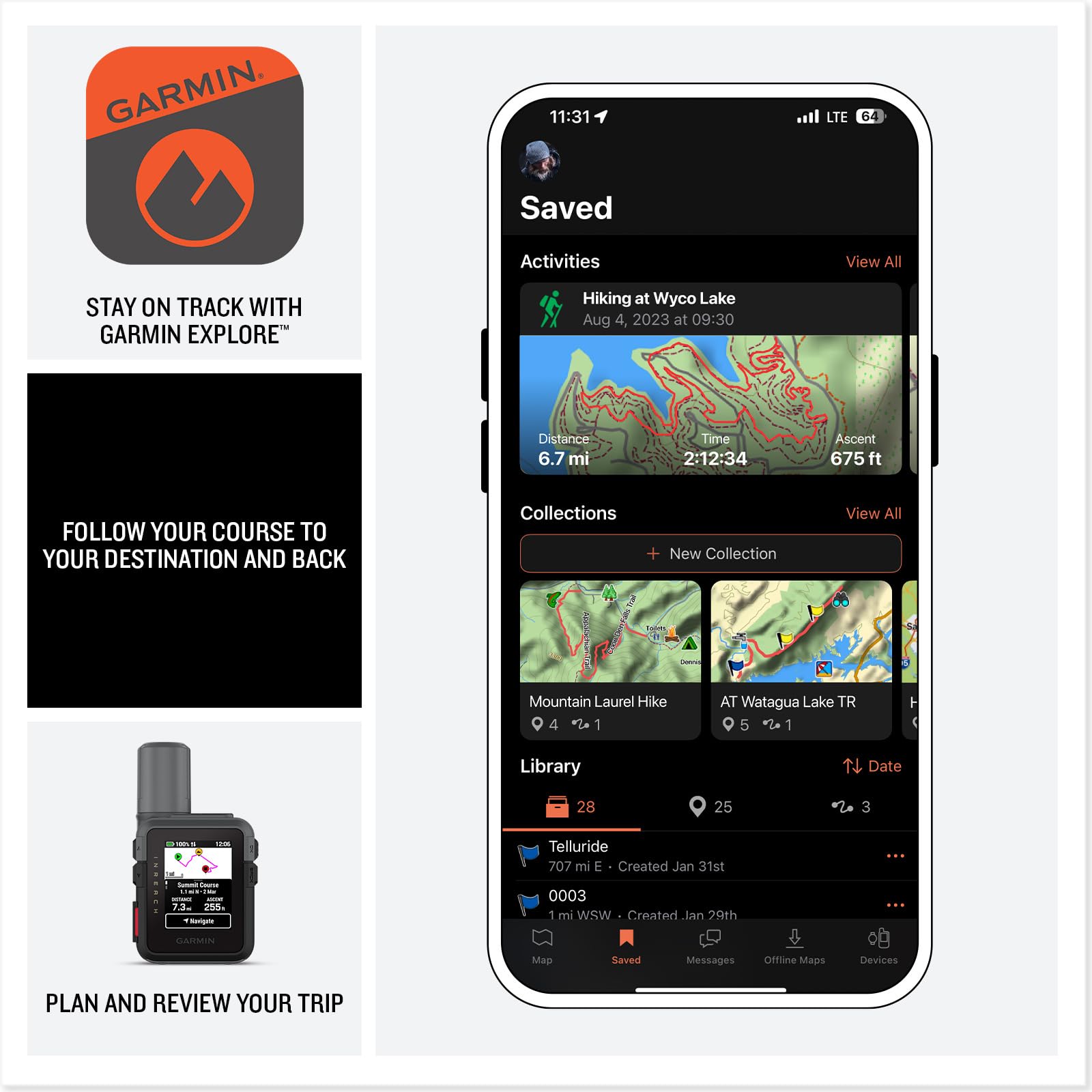 Garmin inReach® Mini 3, SOS Satellite Communicator