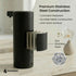 GentleJet SmoothDrop Automatic Liquid Soap Dispenser – Touchless Sensor, USB-C Rechargeable, 304 Stainless Steel, IPX5 Waterproof for Bathroom Kitchen Sink, 9 oz / 270 ml