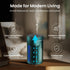GentleJet LiteMist Waterless Nebulizing Essential Oil Diffuser – Cold Air Aromatherapy, USB-C Cordless 2000mAh Battery, Aluminum Portable for Home Office Car, 20ml