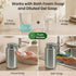 GentleJet WaveJet Automatic Foaming Soap Dispenser Touchless Sensor, USB-C Rechargeable, 304 Stainless Steel, IPX5 Waterproof for Bathroom Kitchen Sink, 12 oz / 350 ml