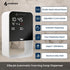 GentleJet EliteJet Automatic Foaming Soap Dispenser Touchless Sensor, LED Display, 5 Foam Levels, Wall Mount or Countertop, Rechargable USB-C or Battery Powered, Aluminum Alloy, 480 ml Refillable
