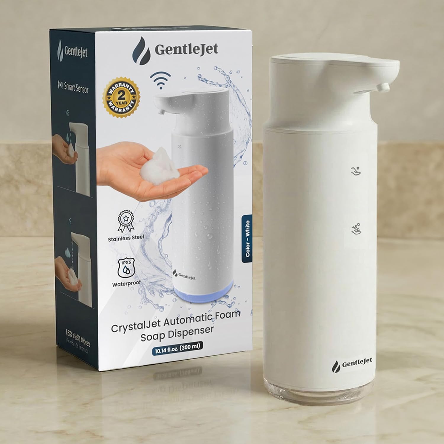 CrystalJet White Foam - Hero