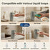 GentleJet WaveJet Automatic Liquid Soap Dispenser Touchless Sensor, USB-C Rechargeable, 304 Stainless Steel, IPX5 Waterproof for Bathroom Kitchen Sink, 10 oz / 300 ml