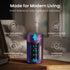 GentleJet LiteMist Waterless Nebulizing Essential Oil Diffuser – Cold Air Aromatherapy, USB-C Cordless 2000mAh Battery, Aluminum Portable for Home Office Car, 20ml