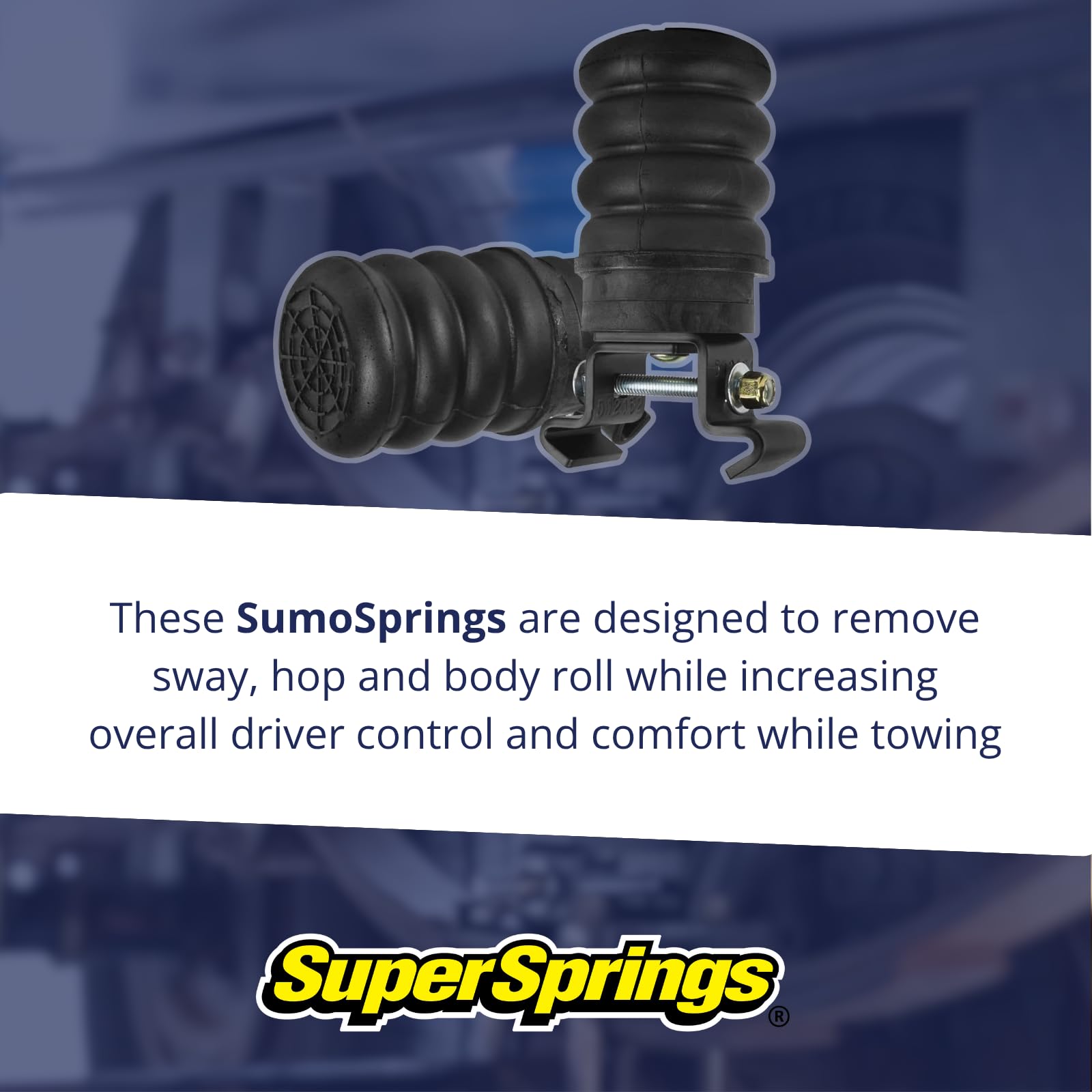 SuperSprings TSS-106-47 Pair of Left and Right Trailer SumoSprings | GAWR of 3,000-5,000 lbs | Reduces G-Force in Trailer by 68% | Removes Sway, Hop and Body Roll