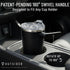 OUTSIDER The AM 17 oz Stainless Steel Vacuum Insulated Coffee Mug with 180 Rotating Swivel Handle and Lockable Spill Proof Lid  Travel Tumbler for Outdoor, Home & Office - Black