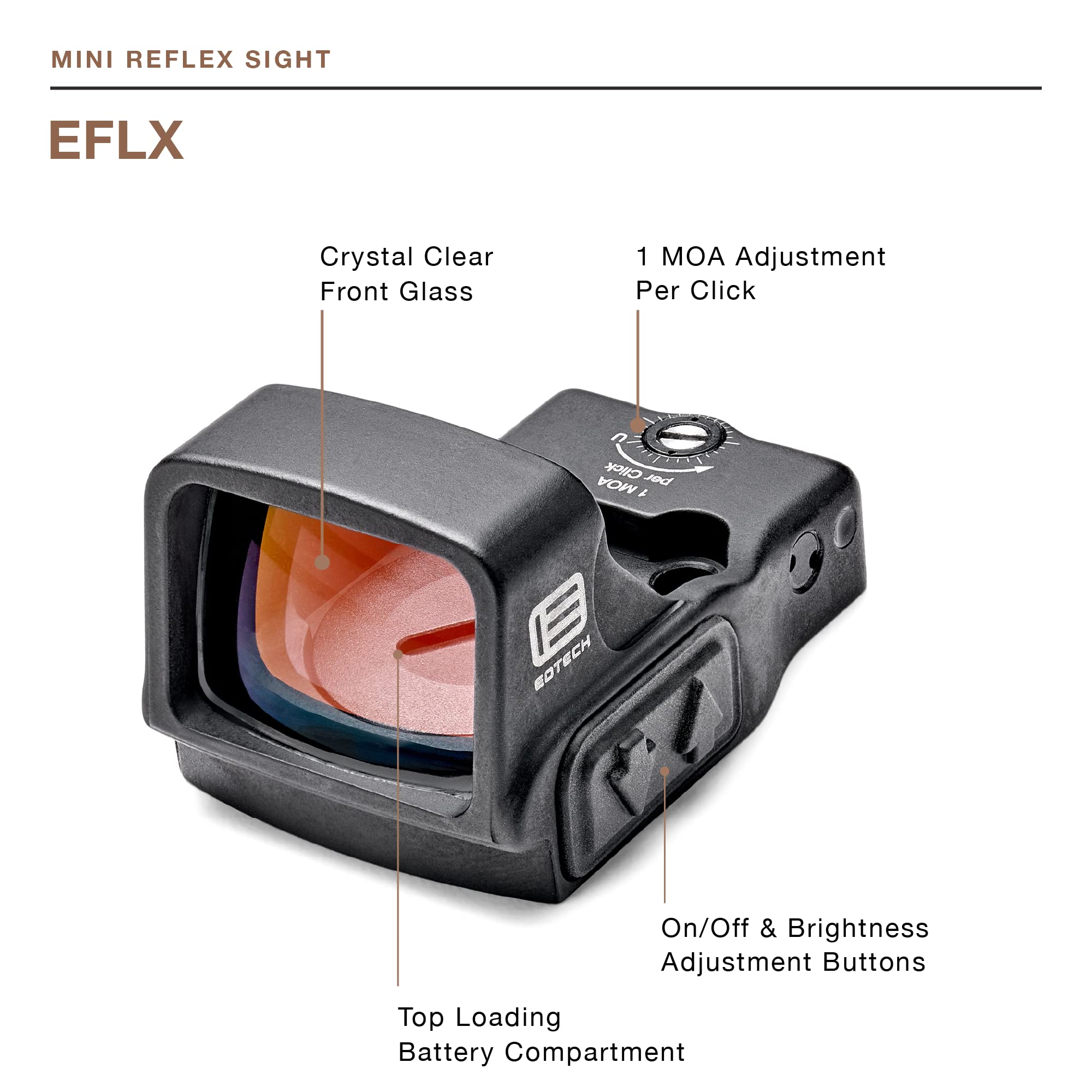 EOTECH Mini Reflex Holographic Weapon Sight, 3 MOA Dot
