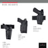 Safariland, 6280, SLS, Level 2 Retention Duty Holster, Fits: Glock 17, 22, 31, Mid-Ride, Basketweave Black, Right Hand