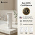 GentleJet JetFoam Automatic Foam Soap Dispenser Touchless Sensor, USB-C Rechargeable, Adjustable Output, IPX5 Waterproof, 300 ml, Bathroom & Kitchen Countertop