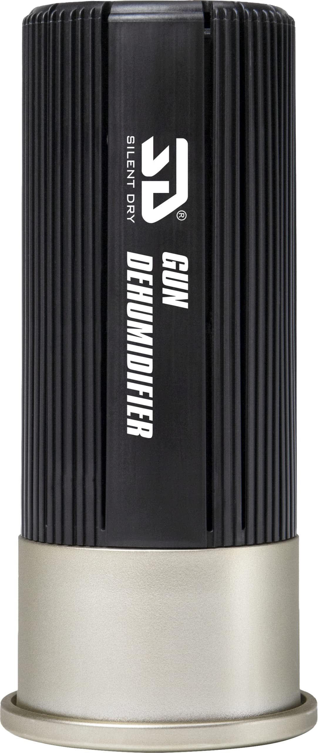 SILENT DRY Cordless Gun Safe Dehumidifier – Reusable Mini Dryer for up to 40L – Fast Rechargeable & Moisture Removal for Guns, Closet, Cabinet, Camera, up to 40L Safe, Shotgun Jr. – BLACK (1 Pack)