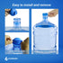 GentleJet 5 Gallon Water Jug Cap Reusable - Silicone Non-Spill 2, 3, 4, 5 Gallon Water Bottle Caps - Leak-Proof Replacement Lids, Fits 55 mm Bottles, Food Grade Silicone Jug Cap
