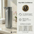 GentleJet CrystalJet Automatic Liquid Soap Dispenser – Touchless Sensor, USB-C Rechargeable, 304 Stainless Steel, IPX5 Waterproof for Bathroom Kitchen Sink, 10 fl oz / 300 ml
