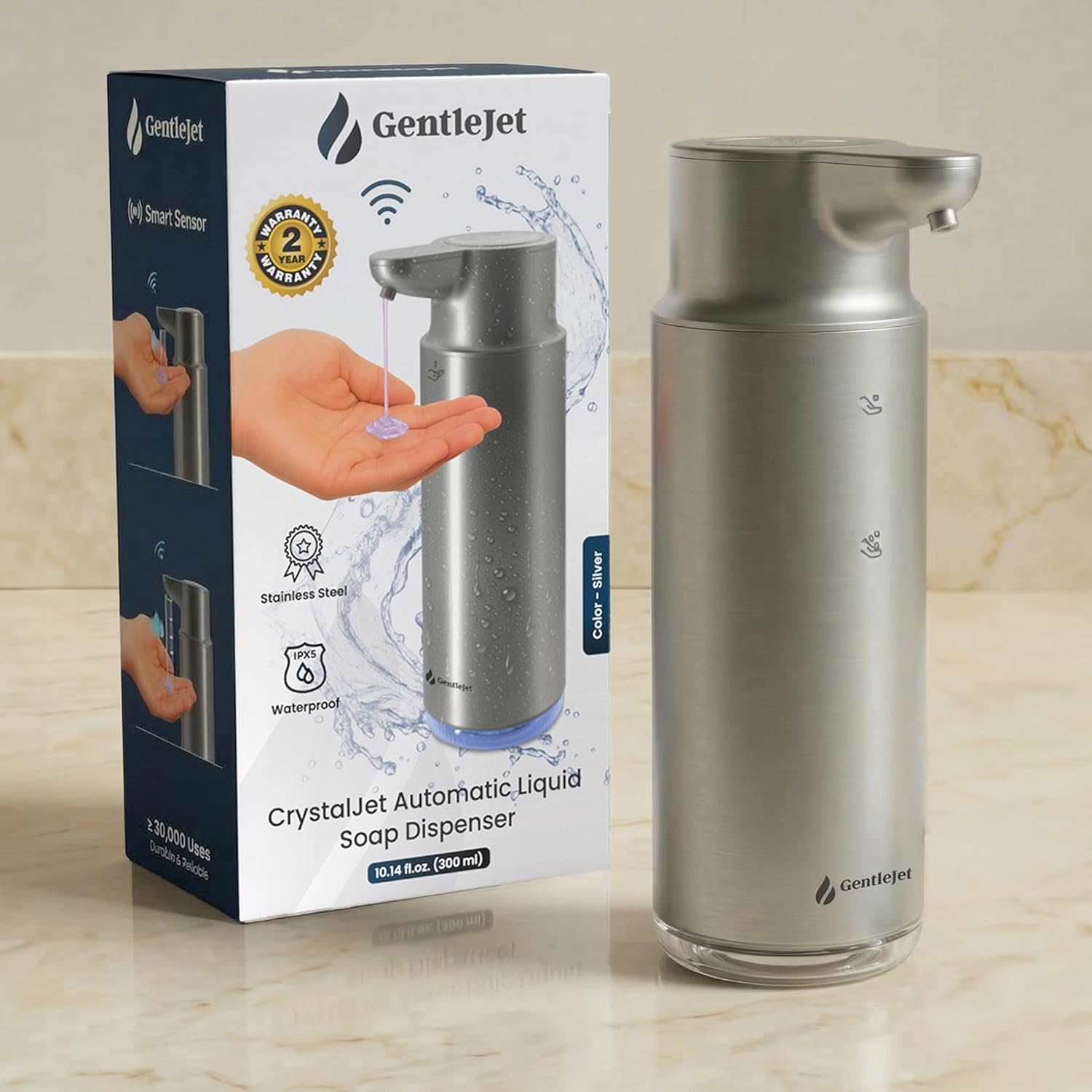 CrystalJet Silver Liquid - Hero