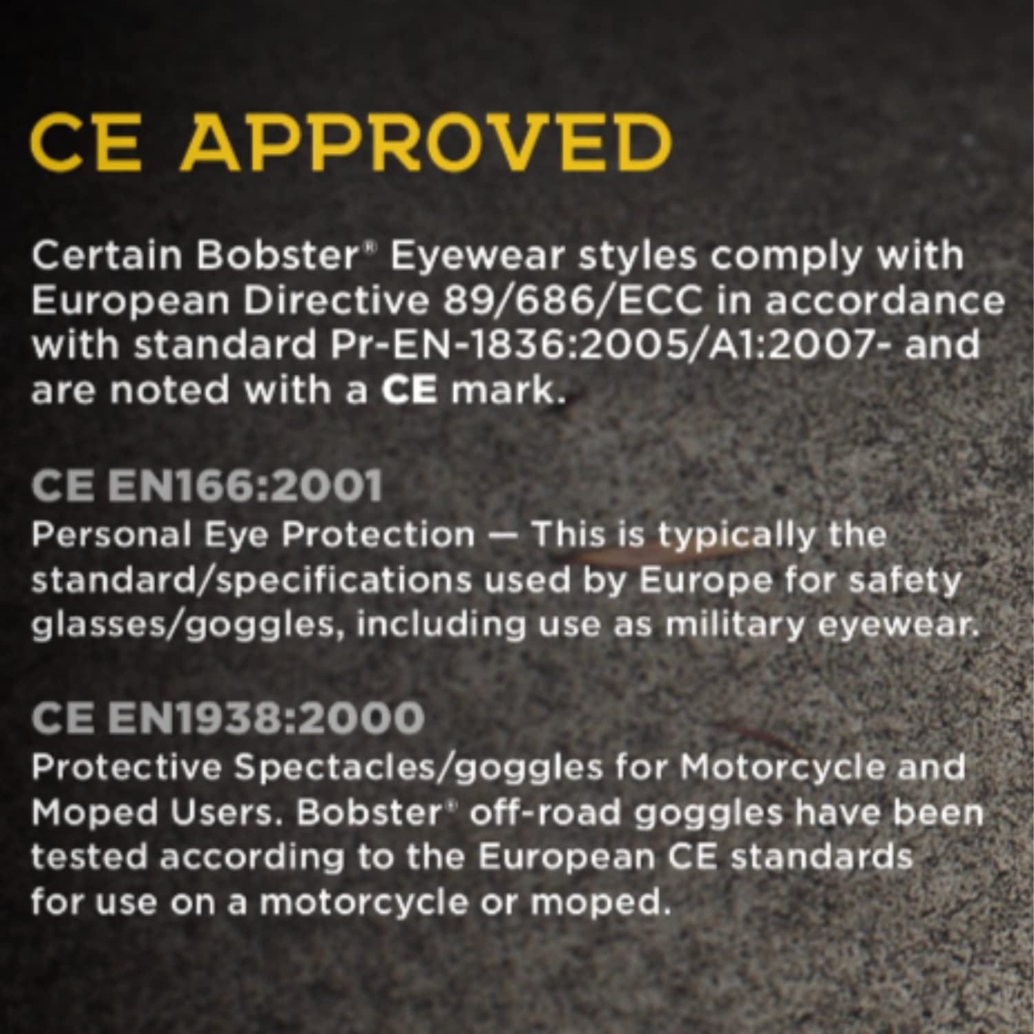 Bobster ® Wrap Around, Yellow Lens