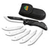 Outdoor Edge Razor-Lite Folding Knife, (6 Blades, Clam), Black