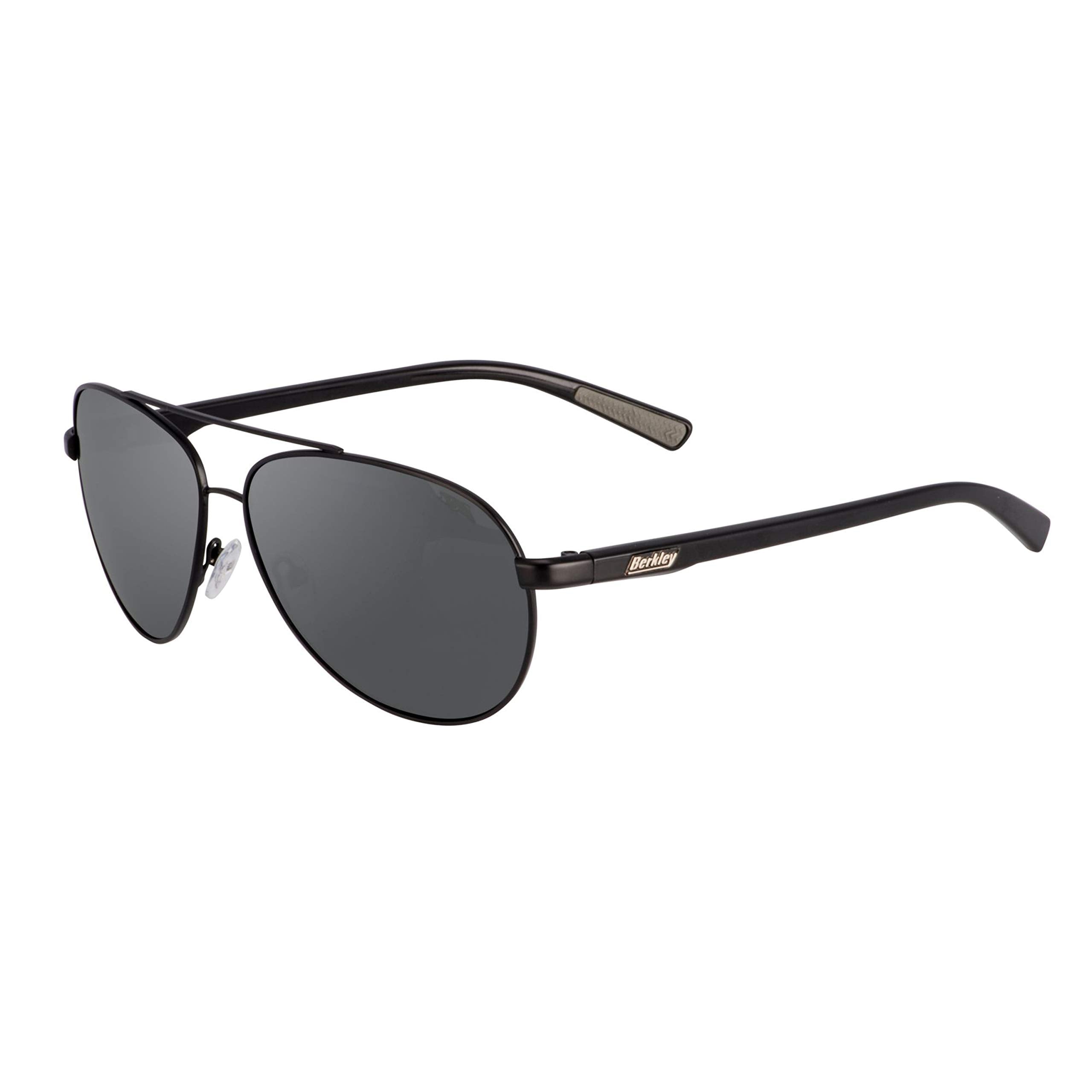 Berkley Ber001 Sunglasses Ber001 Polarized Fishing Sunglasses, Matte Black/Smoke