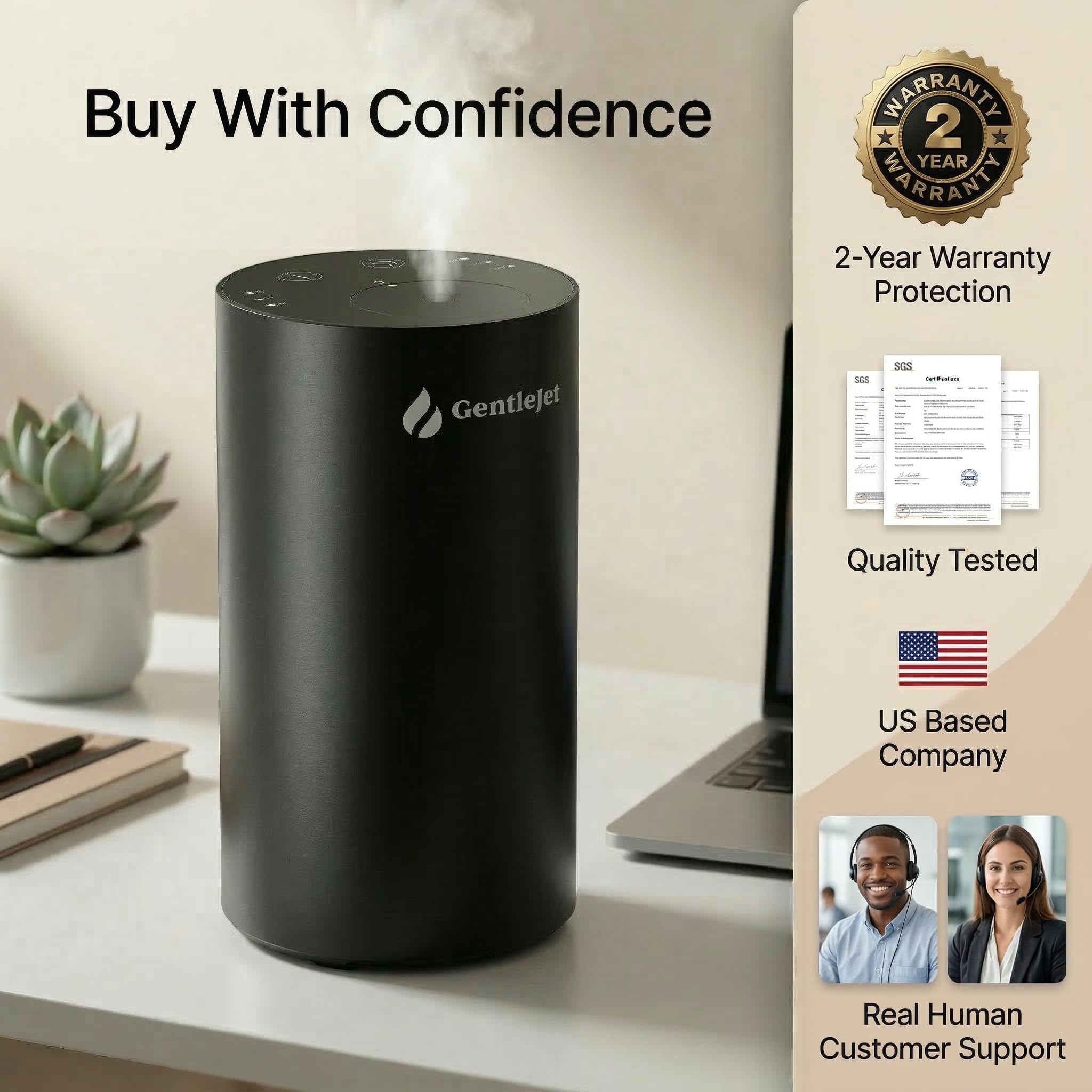 GentleJet LiteMist Waterless Aroma Diffuser