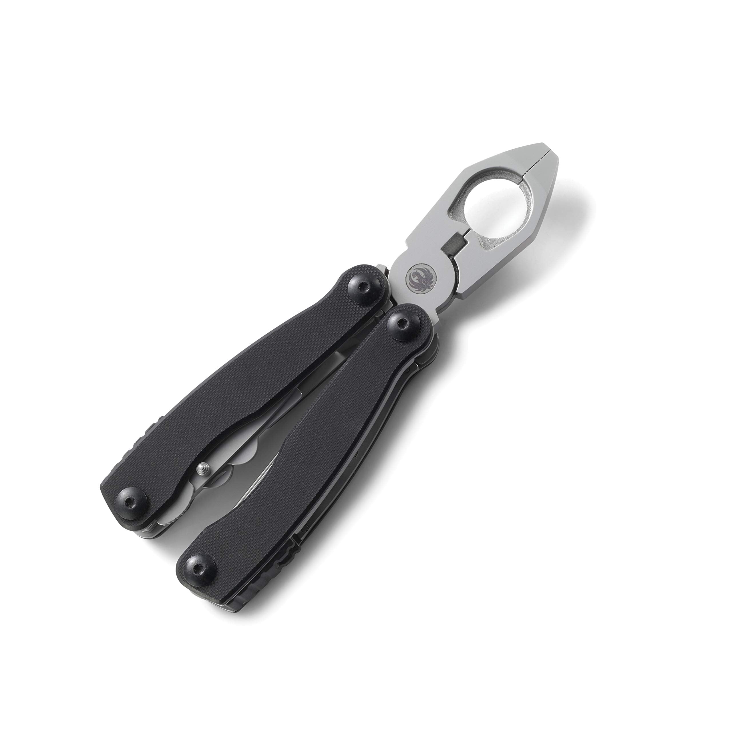 CRKT Ruger 1911 Multitool: Folding Pocket Knife with Liner Lock, Pliers, Spring Cutter, Screwdrivers, Punch Rod, Wrenches, with Polyester Sheath R5100
