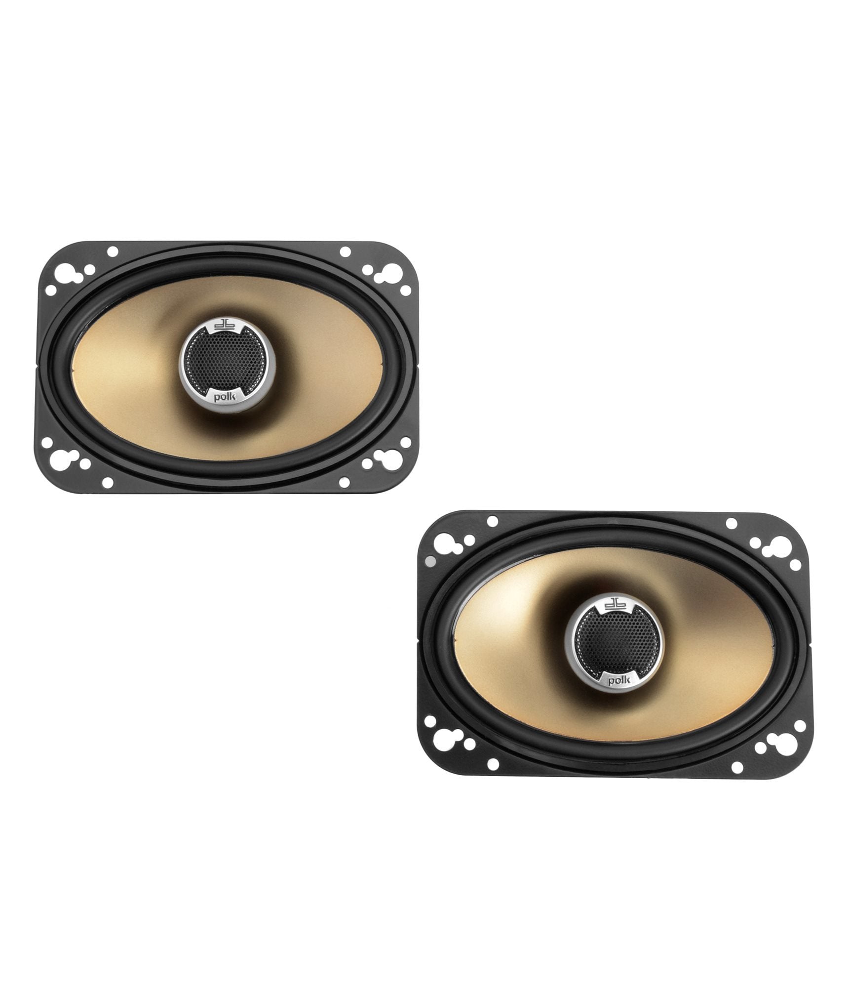 Polk Audio DB461 4-by-6-Inch Coaxial Speakers (Pair, Black)
