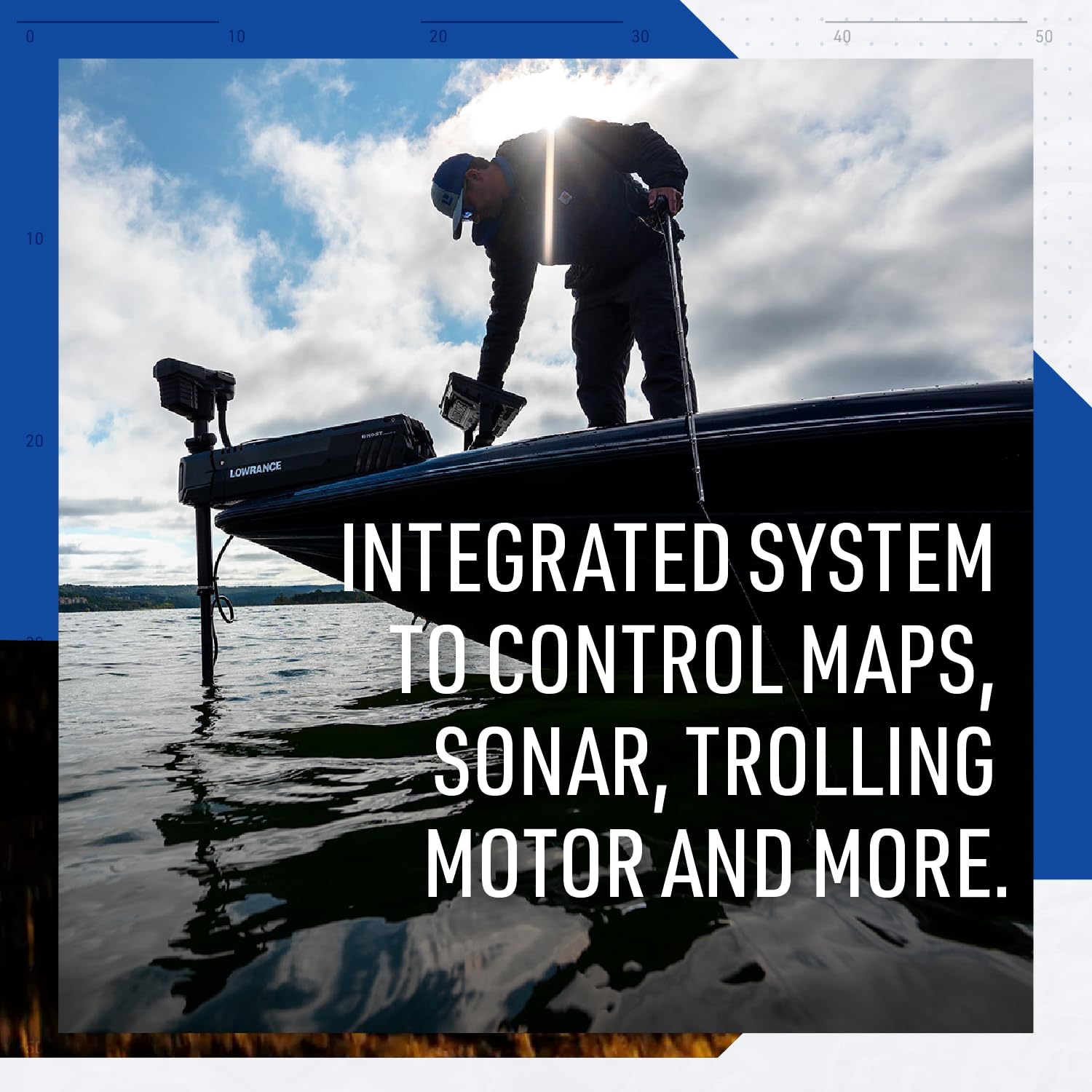 Lowrance Elite FS 10 Fish Finder, No Transducer, Preloaded C-MAP Charts