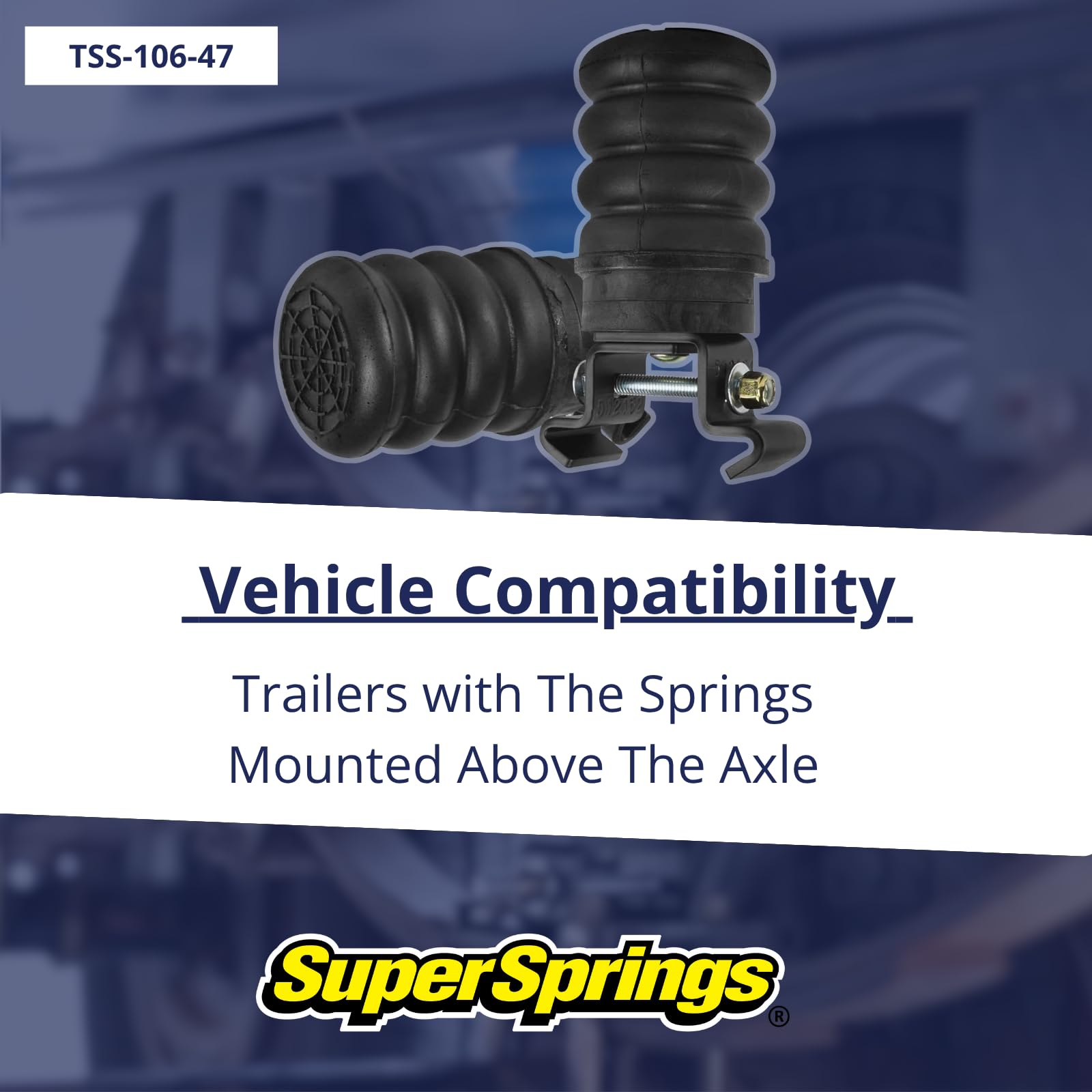 SuperSprings TSS-106-47 Pair of Left and Right Trailer SumoSprings | GAWR of 3,000-5,000 lbs | Reduces G-Force in Trailer by 68% | Removes Sway, Hop and Body Roll