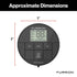 Furrion Chill HE RV Thermostat Single Zone Wall Control, Backlit LCD, Heat Cool Fan Dry Modes, 2 Fan Speeds Auto Fan, 12V, Compatible with Furrion Chill HE Systems - FACW10ESSA-BL