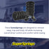 SuperSprings TSS-107-47 Pair of Left and Right Trailer SumoSprings | GAWR of 5,000-8,000 lbs | Reduces G-Force in Trailer by 68% | Removes Sway, Hop and Body Roll