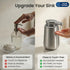 GentleJet NovaJet Automatic Liquid Soap Dispenser Touchless Sensor, USB-C Rechargeable, 304 Stainless Steel, IPX5 Waterproof for Bathroom Kitchen Sink, 10 oz / 300 ml