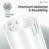 GentleJet OpalDrop Automatic Liquid Soap Dispenser – Touchless Sensor, USB-C Rechargeable, 304 Stainless Steel, IPX5 Water-Resistant for Kitchen Sink Bathroom, 9.13 oz / 270 ml